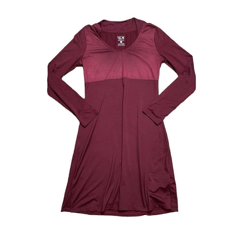 MOUNTAIN HARDWEAR Long Sleeve Dress Burgundy Size Small